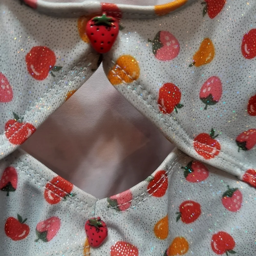 Danskin Girls Unitard Fruits Size Medium